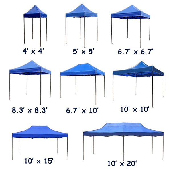 10ftx10ft Personalized Outdoor Tent Kit w/ Steel Fram