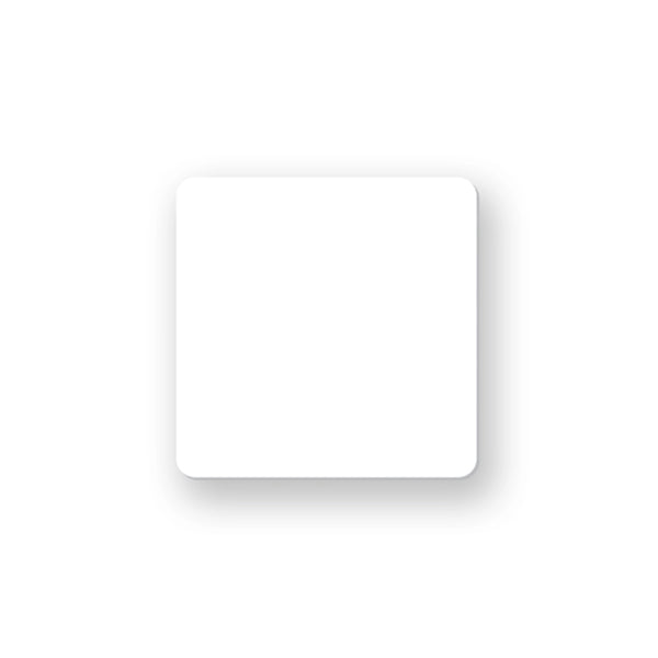 2" Square Full Color Poly Button