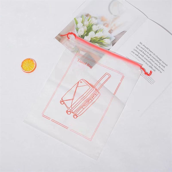 Clear Frosted Drawstring Bag