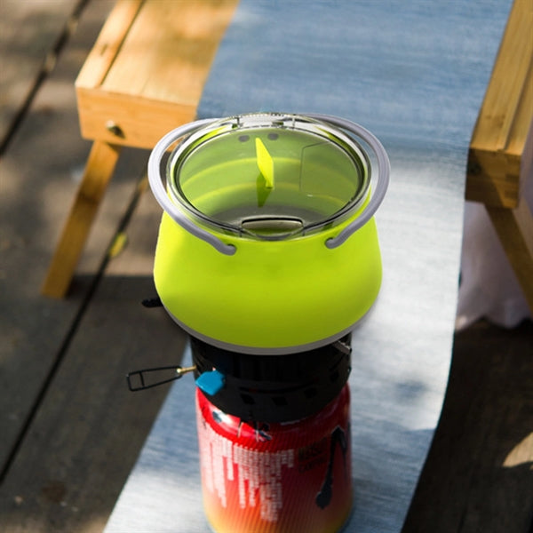 Travel silicone folding water bottle