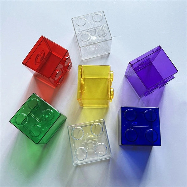 Clear Transparent Plastic Block Banks
