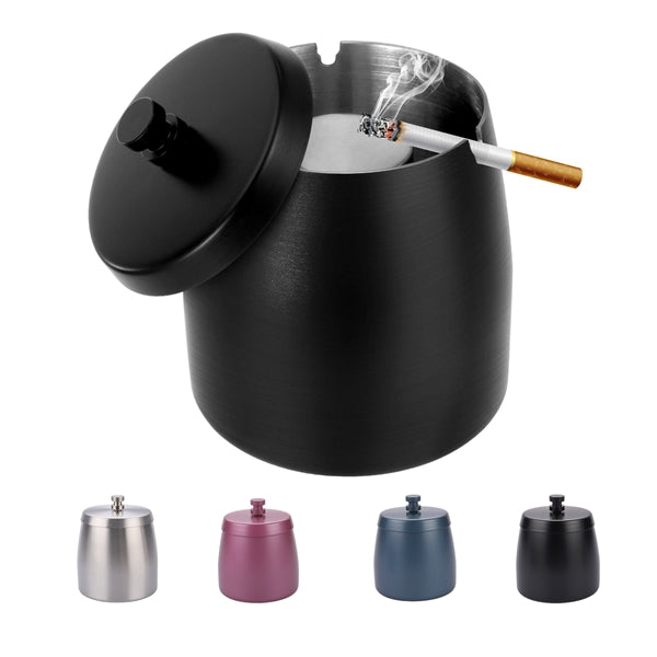 Stainless Steel Ashtray with Lid