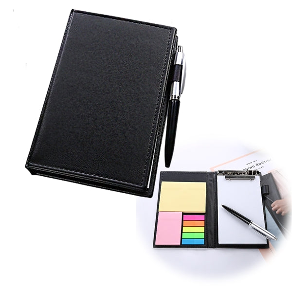 Executive Notepad with Pen and Sticky Flags