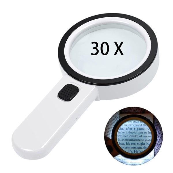 30X Magnifier with LED Light