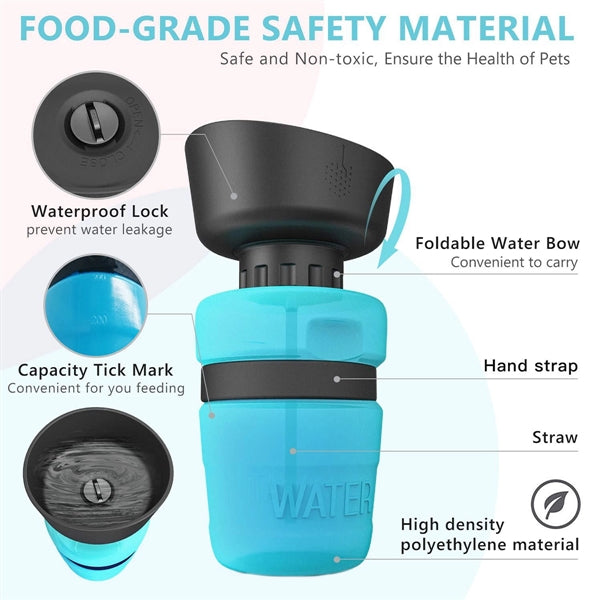 18Oz Leak Proof Pet Watering Bottle