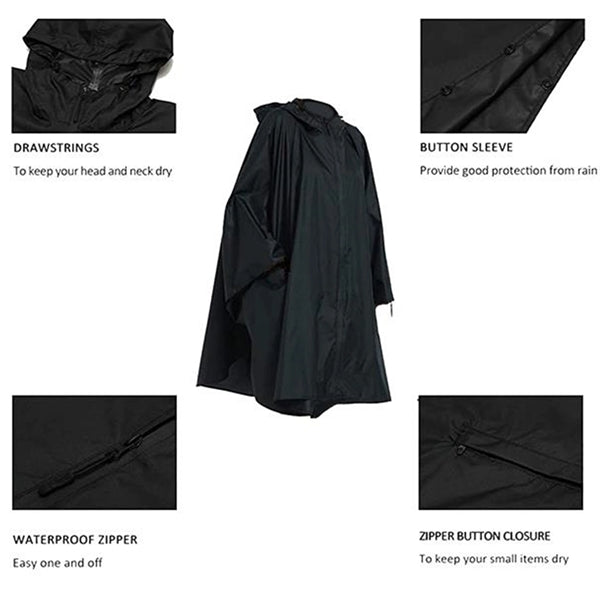 Rain Poncho Jacket Coat