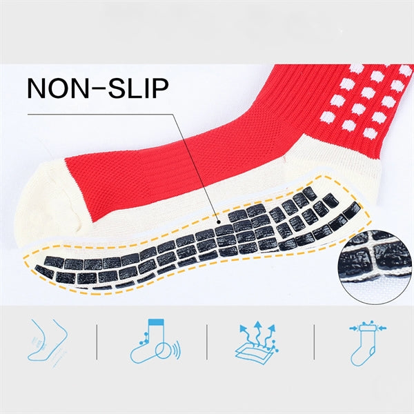 Colour Football Suction Cup Grip Anti Slip Soccer Socks