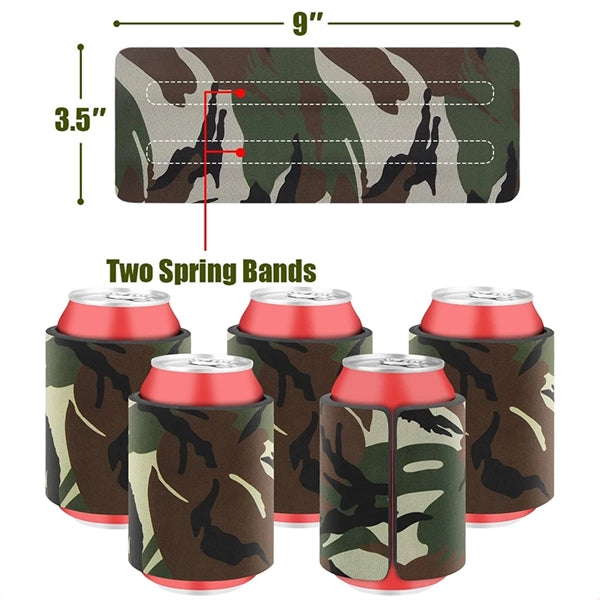 Full Color Non-slip Drinks Can Cooler Sleeve Cover Holder