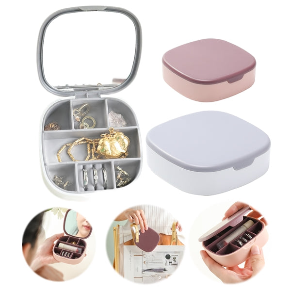 Elegant Mirrored Jewelry Organizer