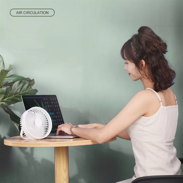 Home Desktop Night Light Mini Fan
