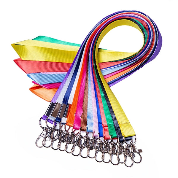 ID Badge Holder Lanyard With Metal Clasp