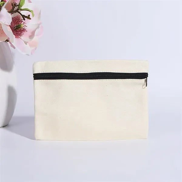 Canvas Zippered Organizer Bag Pouch