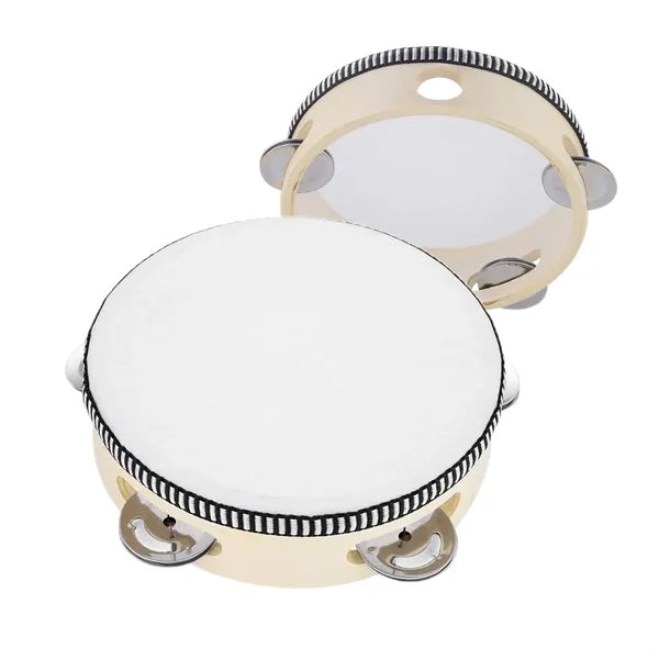 6" Hand Held Tambourine Drum
