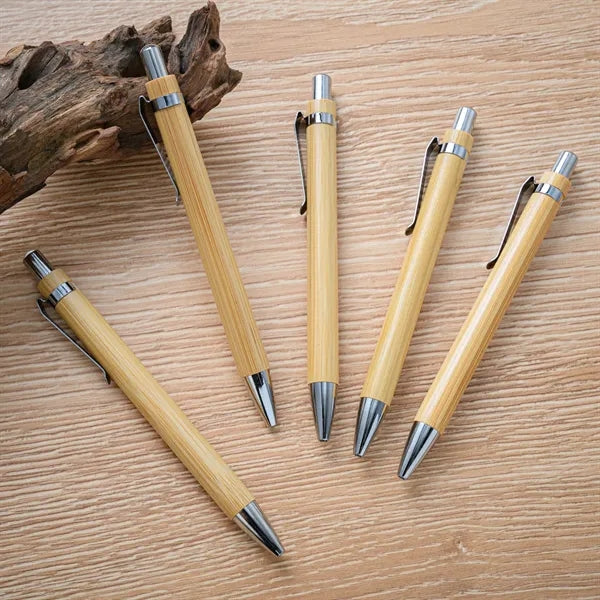 Bamboo Wooden Retractable Advertising Ballpoint Pen