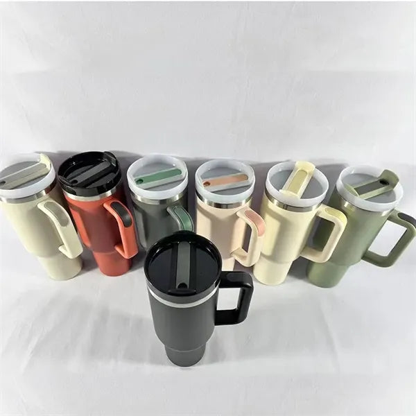 40oz Tumbler with Handle, Travel & Outdoor Cup.