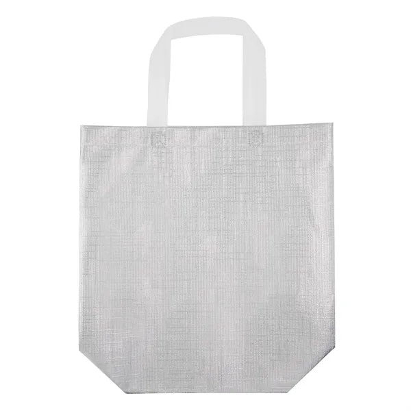 Metallic Laminated Shopping Tote
