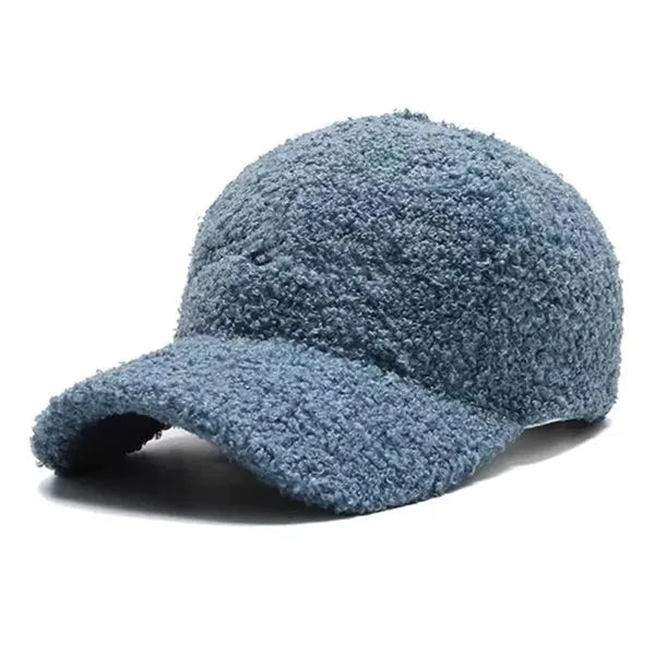 Lamb Wool Baseball Cap for Women