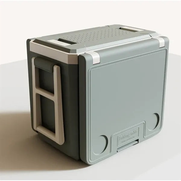 32Qt Foldable Cooler Box With Table&2 Chairs
