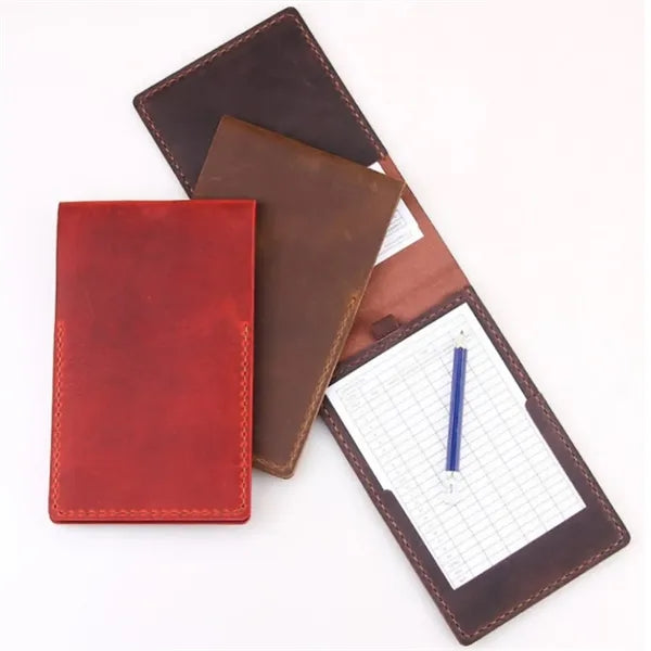 Leather Golf Scorecard Holder