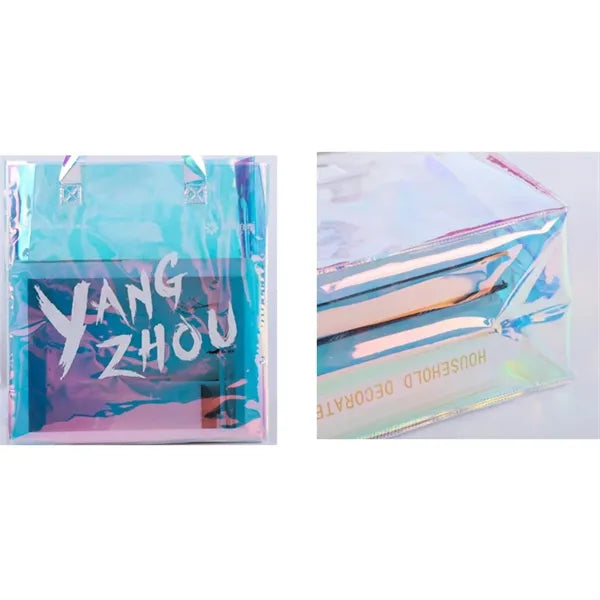Large Holographic Clear Tote Bag