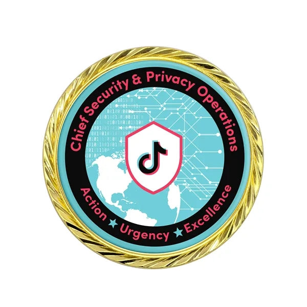 1.75" Speed Challenge Coin w/ Oblique Edge