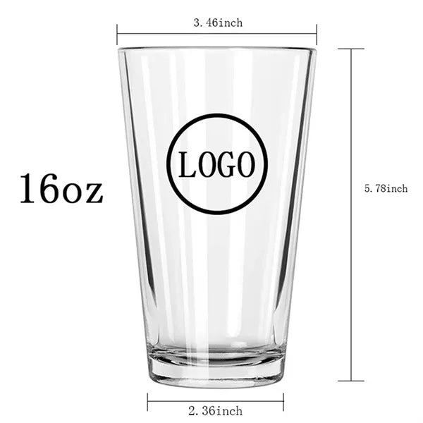 16 OZ Ale Pint Mixing Glasses