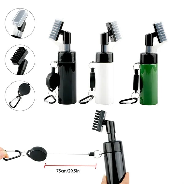 Water Spray Golf Club Cleaner Brush