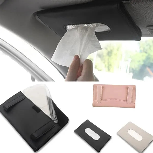 PU Car Sun Visor Tissue Napkin Holder