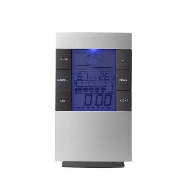 Digital Alarm Clock W/ Temperature And Humidity