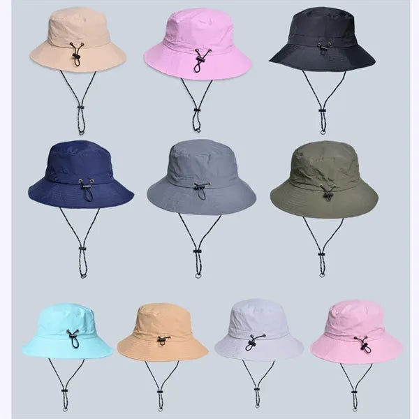 Waterproof outdoor fishing sun hat folding portable
