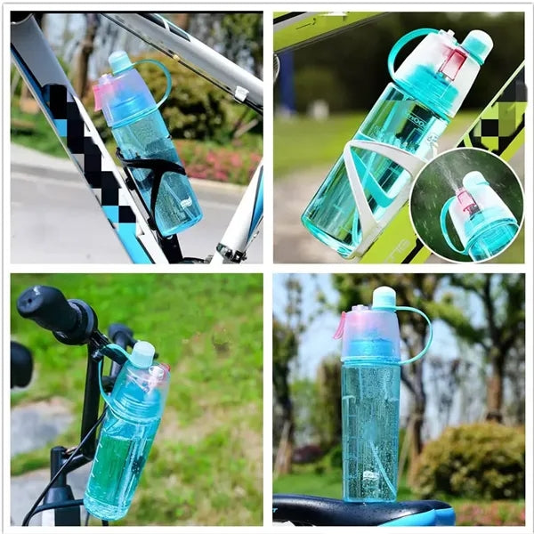600ml Mist Spray Sport Water Bottle