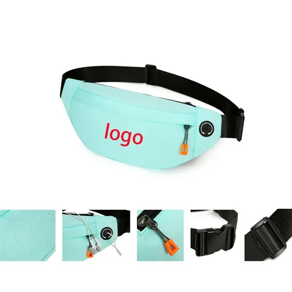 Oxford Travel Waterproof Shoulder Bag With Headset Hole
