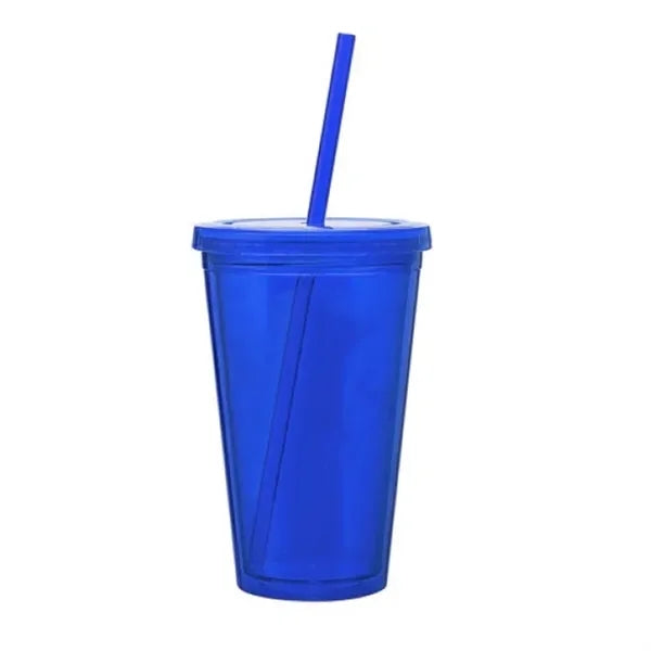 16Oz Double Wall Plastic Tumbler Cups