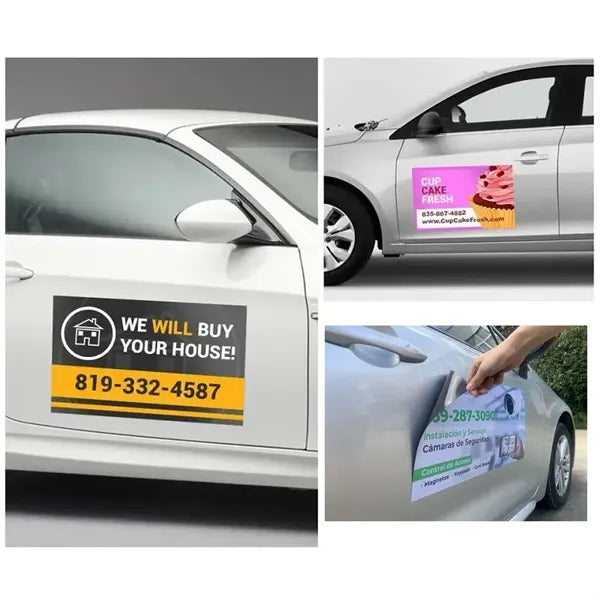 Shaped and Imprinted Car Magnet