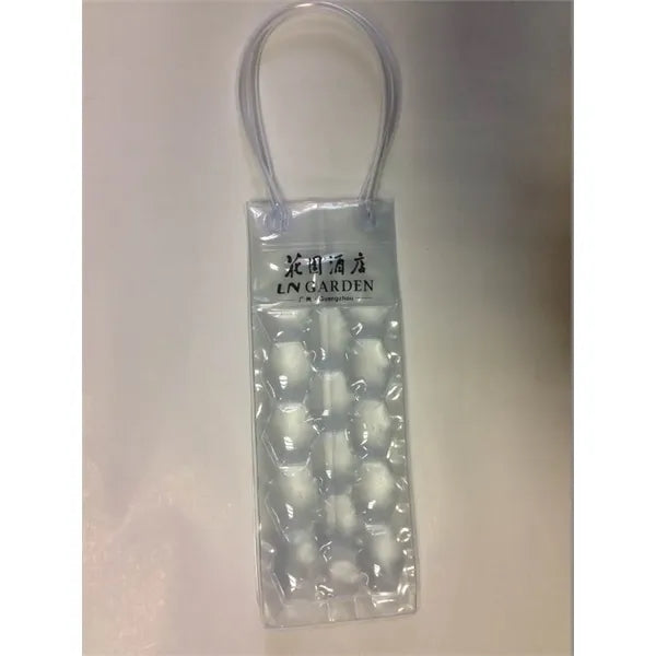 PVC gel beads wine bottle cooler cooling bag