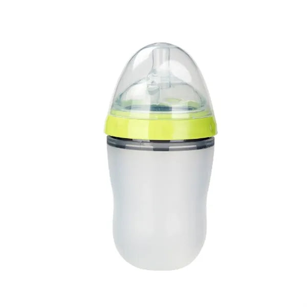 Silicone Baby Bottle With Spoon