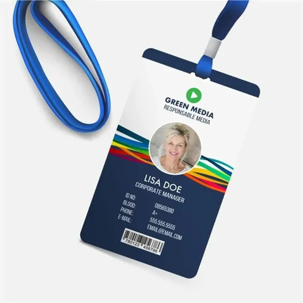 Plastic ID Badge Photo Identification Card