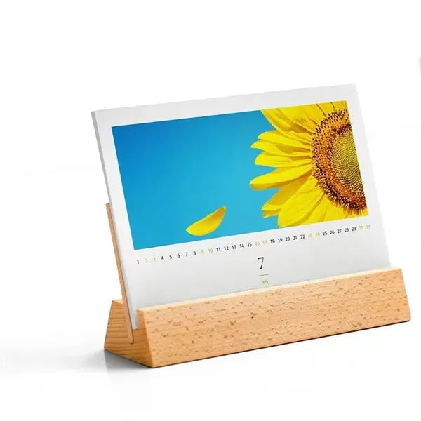 Wood calendar bracket