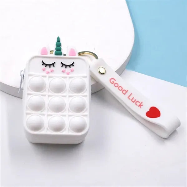 Push Bubble Pop-it Key Chain Stress Relief Coin Purse Bag