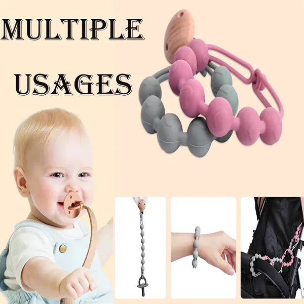 Stretchable Silicone Pacifier Clips