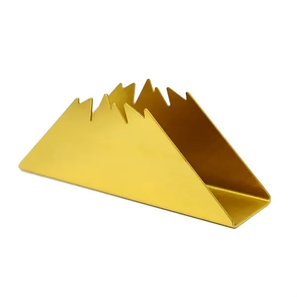 Stainless Steel Golden Tabletop Napkin Tissue Holder