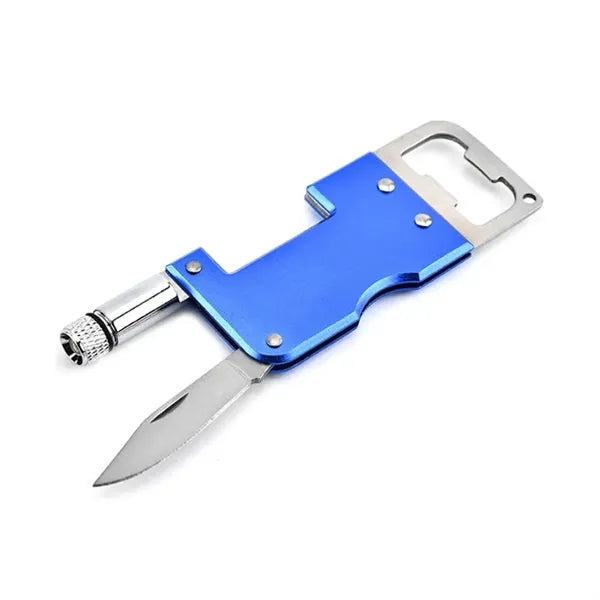3-in-1 Bottle Opener Kit W/ Flashlight And Knife