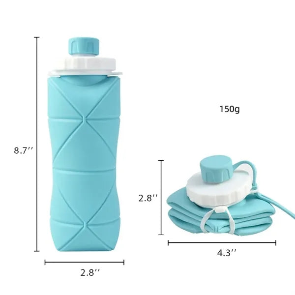 20oz Silicone Collapsible Water Bottles Foldable Cup