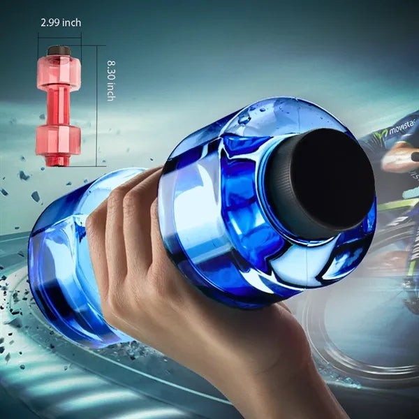 Fun Kettle Dumbbell Sports Water Bottle Plastic Gym