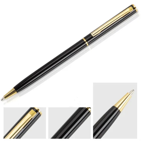 Slim Twist Signature Gel Black Ink Metal Ballpoint Pen