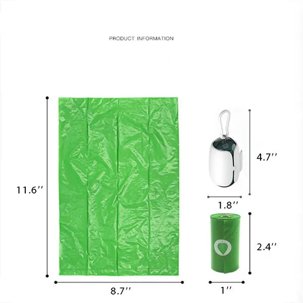 Portable Biodegradable Pill Pet Waste Garbage Bag Dispenser