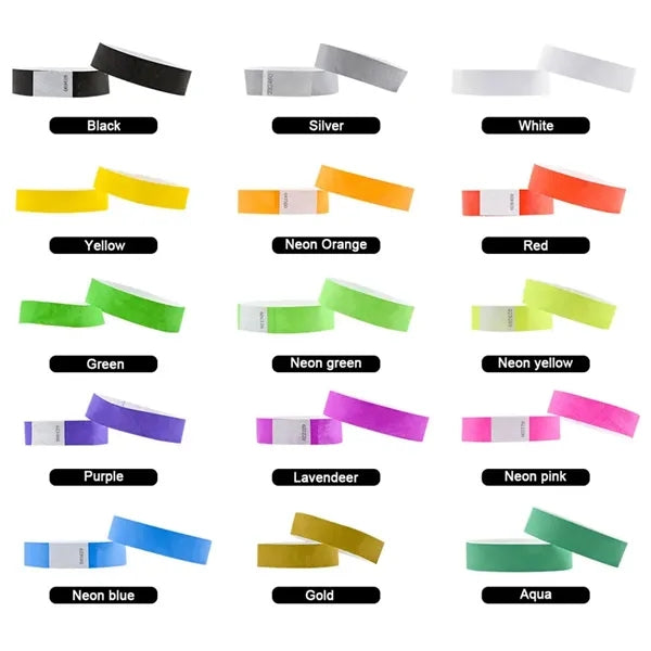 Tyvek Paper Wristbands for Events