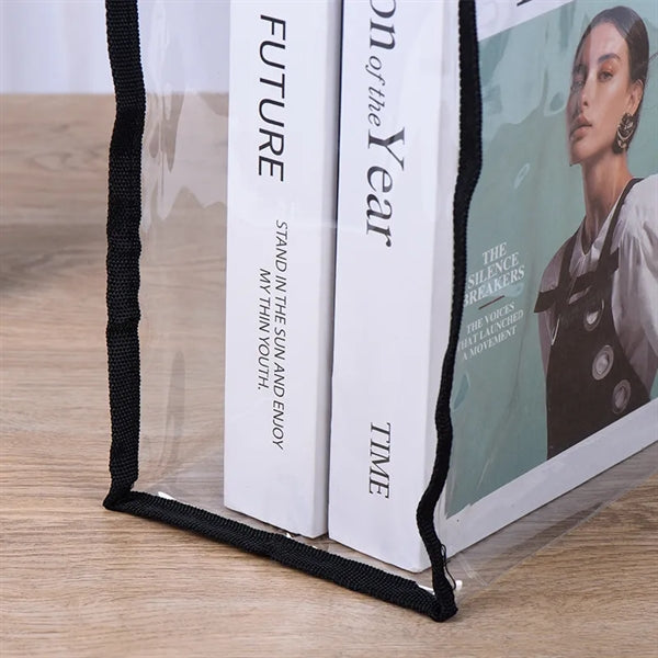 Clear PVC Transparent Stadium Approved Tote Bag