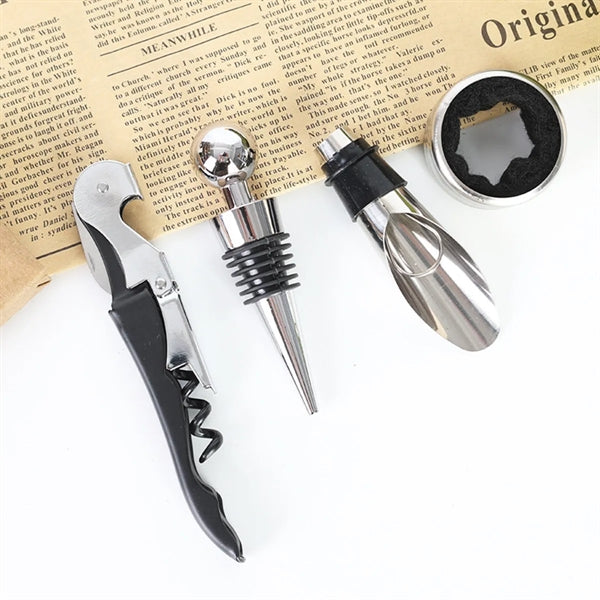 4 Pieces Wine stopper set