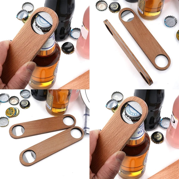 Wooden Handle Bottle Opener
